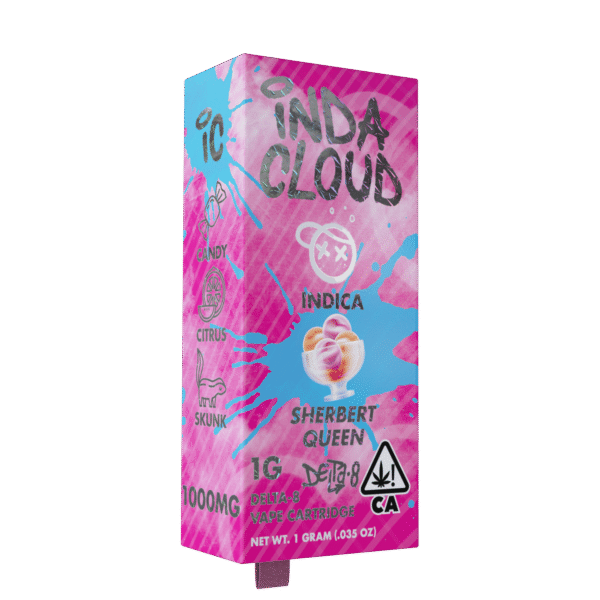Sherbert Queen Delta 8 Vape Cartridge 1 Gram - Image 2